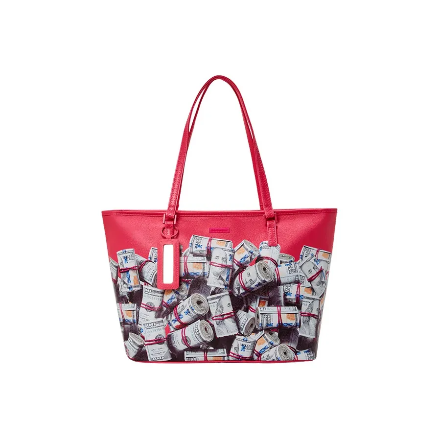 SPRAYGROUND PVC Тоут Сумка Сумка для покупок Сумка на плечо Стандартная Унисекс Розовая Красная