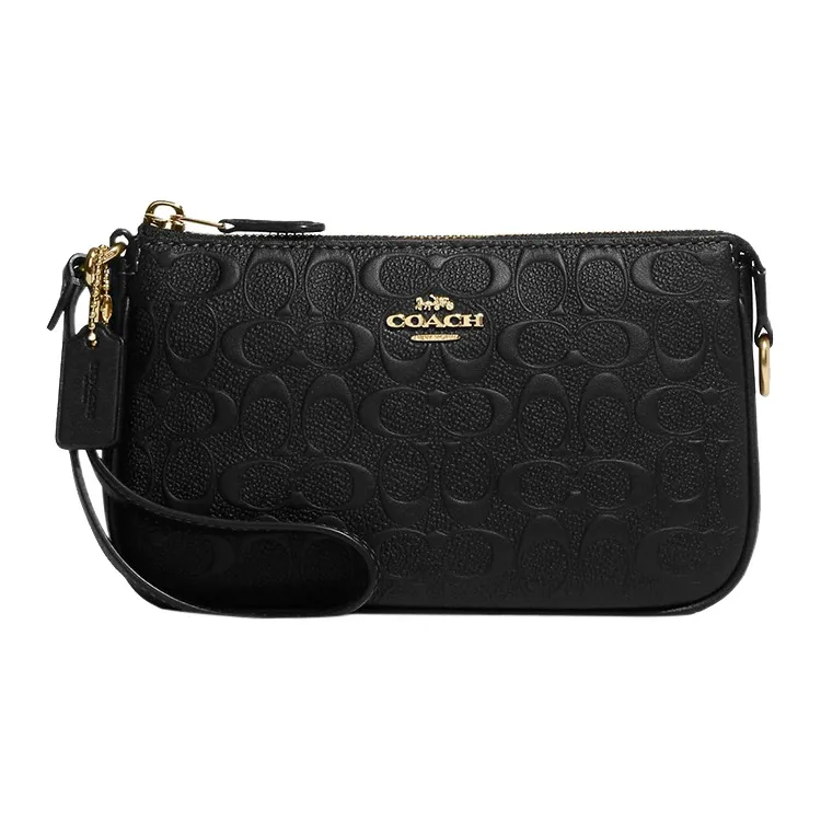 COACH Nolita Телячья кожа с кожаными вставками Сумка на плечо Сумка через плечо Клатч Маленький Женский Черный