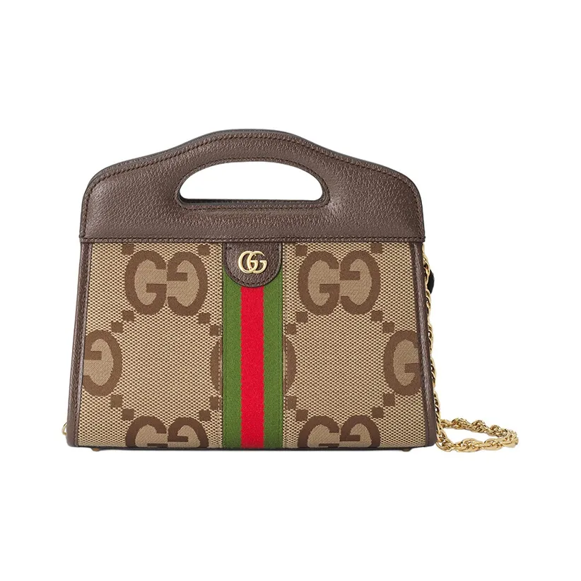 GUCCI Ophidia Canvas With Leather Canvas Bag Tote Bag Shopping Bag Shoulder Bag Crossbody Bag Handbag Women's Brown