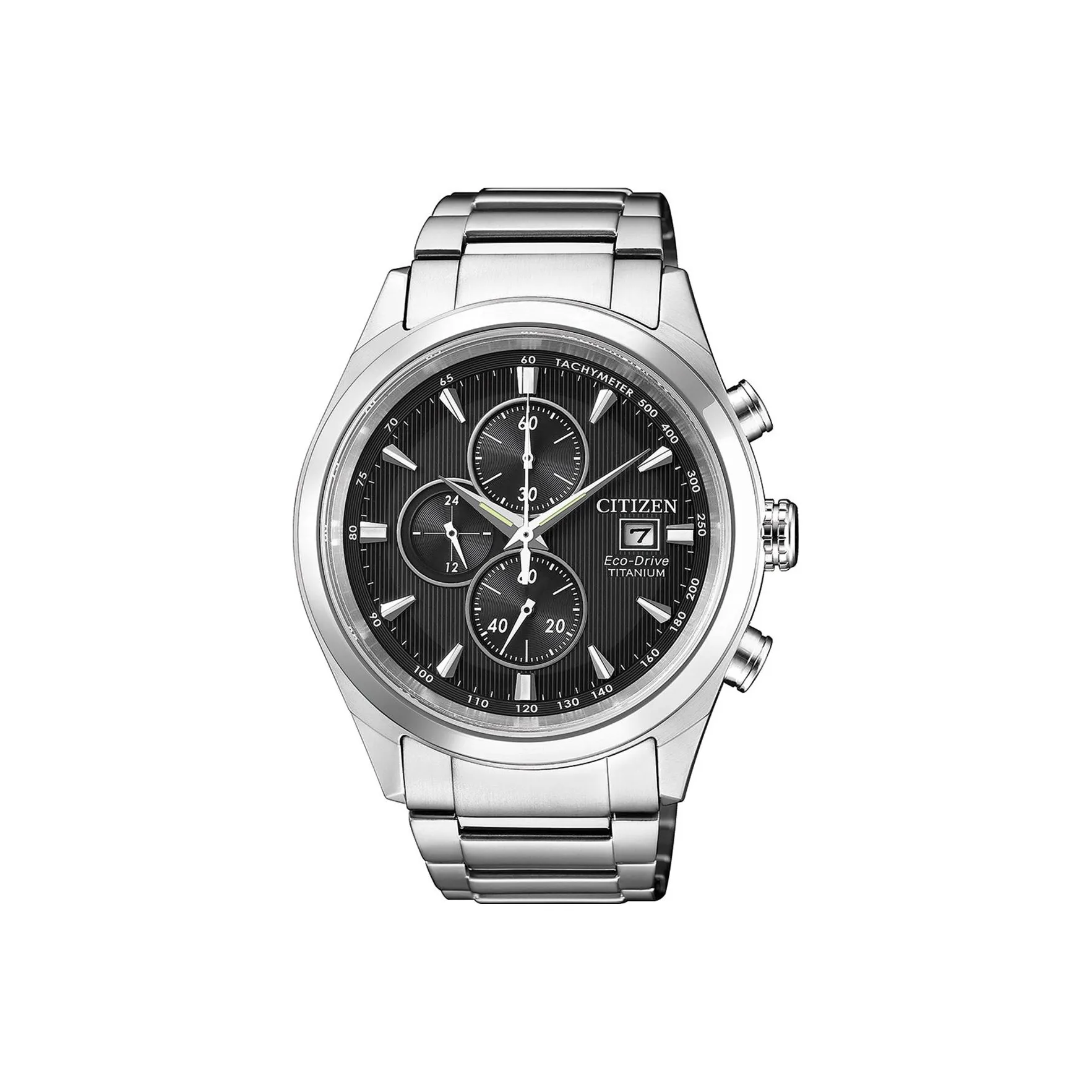 CITIZEN Ecology Drive Collection Светильник Кварцевый механизм Супер титановый ремешок Часы Мужские Черный циферблат