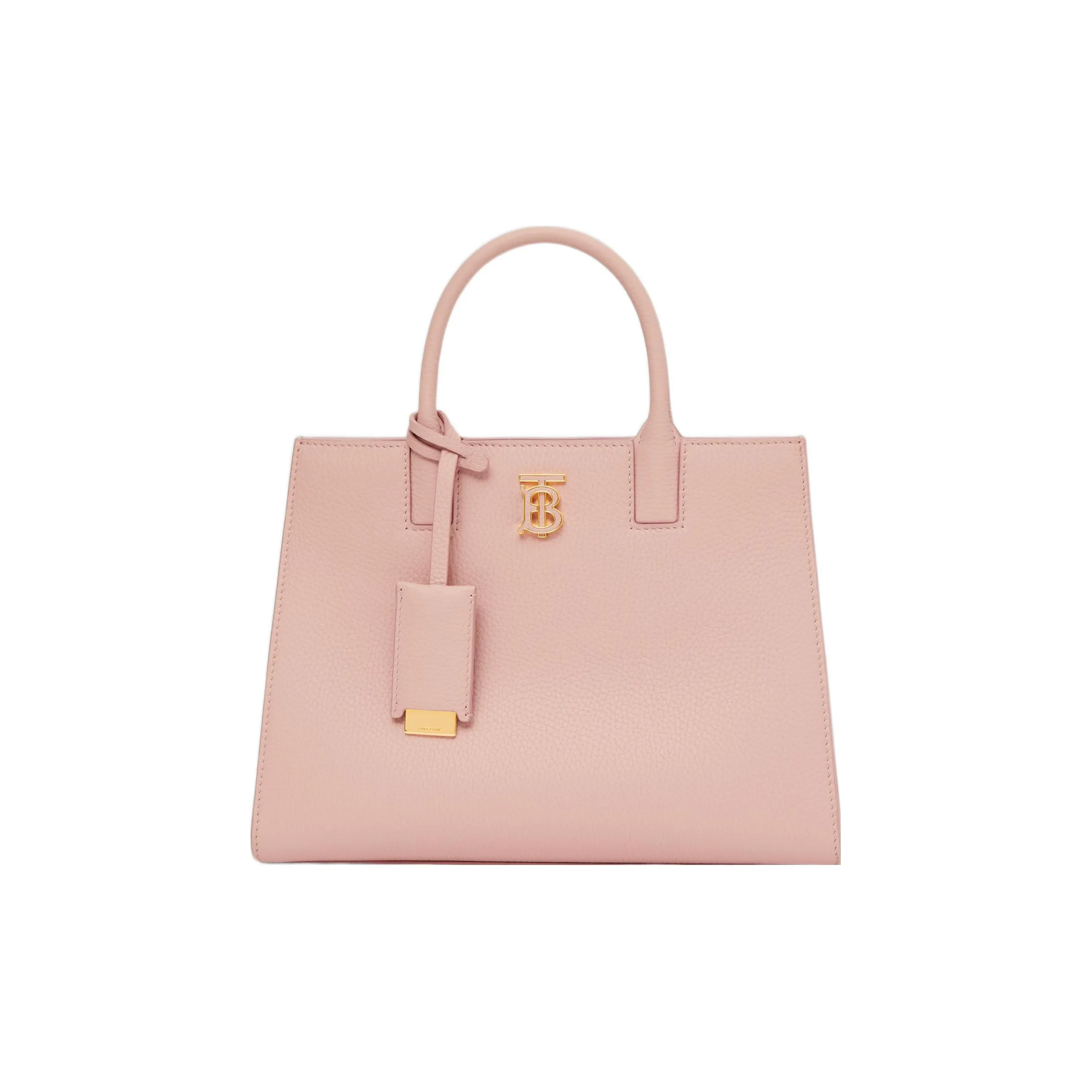 Burberry Frances Calfskin Tote Bag, Shopping Bag, Shoulder Bag, Handbag Mini Women's Dark Pink
