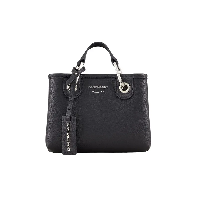 EMPORIO ARMANI Телячья кожа кожа с полиуретановым покрытием сумка через плечо сумка мини женская черная