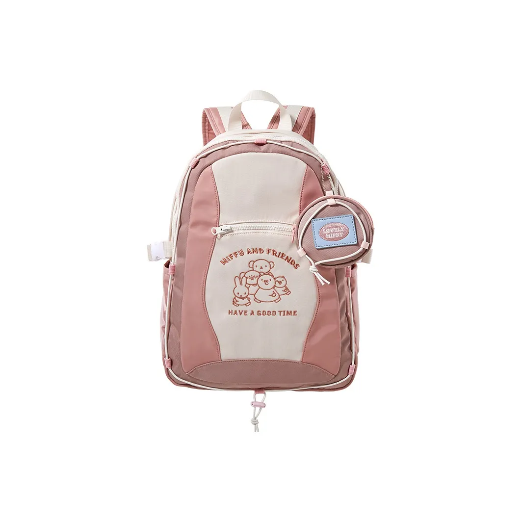 Miffy Oxford Backpack Large Size Women's Pink/Blue