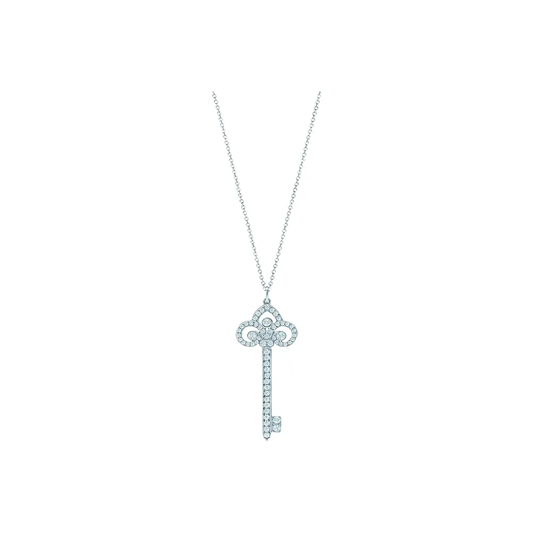 TIFFANY & CO. Keys Collection Diamond Necklaces Women's