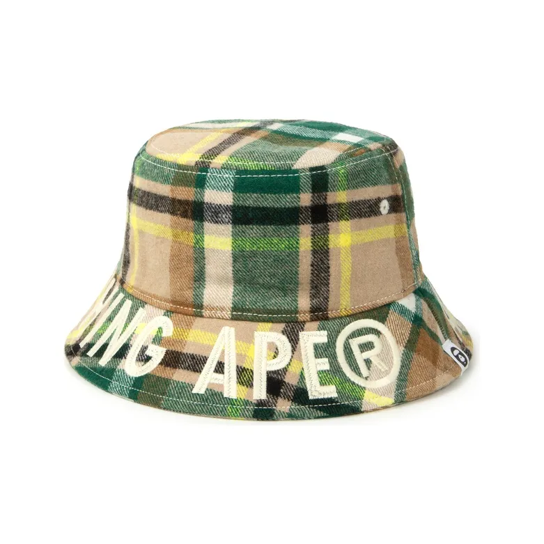 Aape Bucket Hats Unisex Brown Green BGR