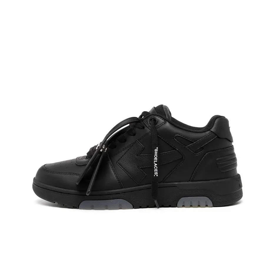 OFF WHITE Out Of Office Ooo Low Tops Black