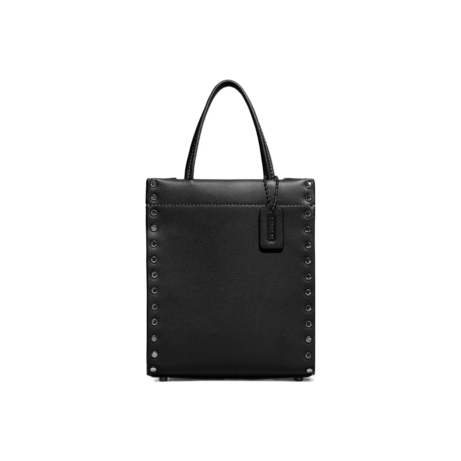 COACH Cashin Кожа Сумка через плечо Сумка Мини Женская Черная