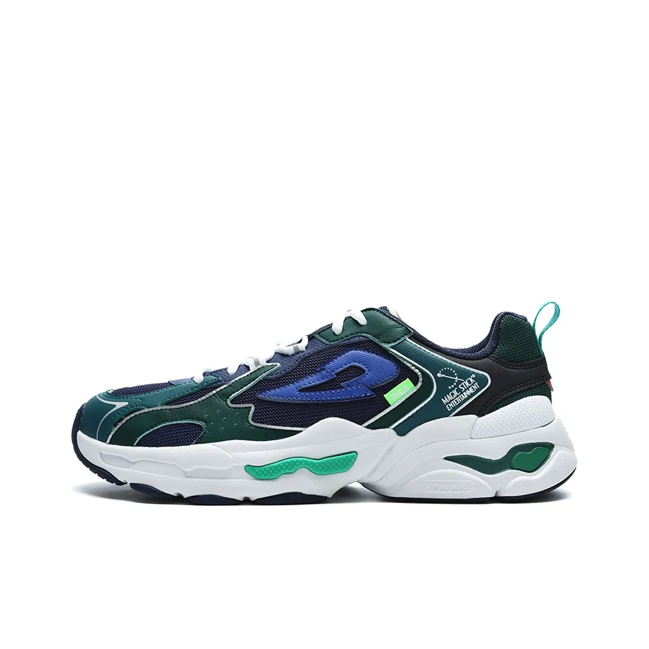 FILA FILA X Magic Stick Joint Series Breathable Low Top Running Shoes Men's Yellow Green