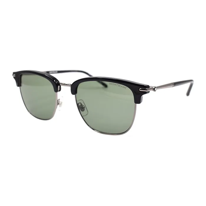 MONTBLANC Meisterstuck Plating And Metal Butterfly Sunglasses Men's Black Silver