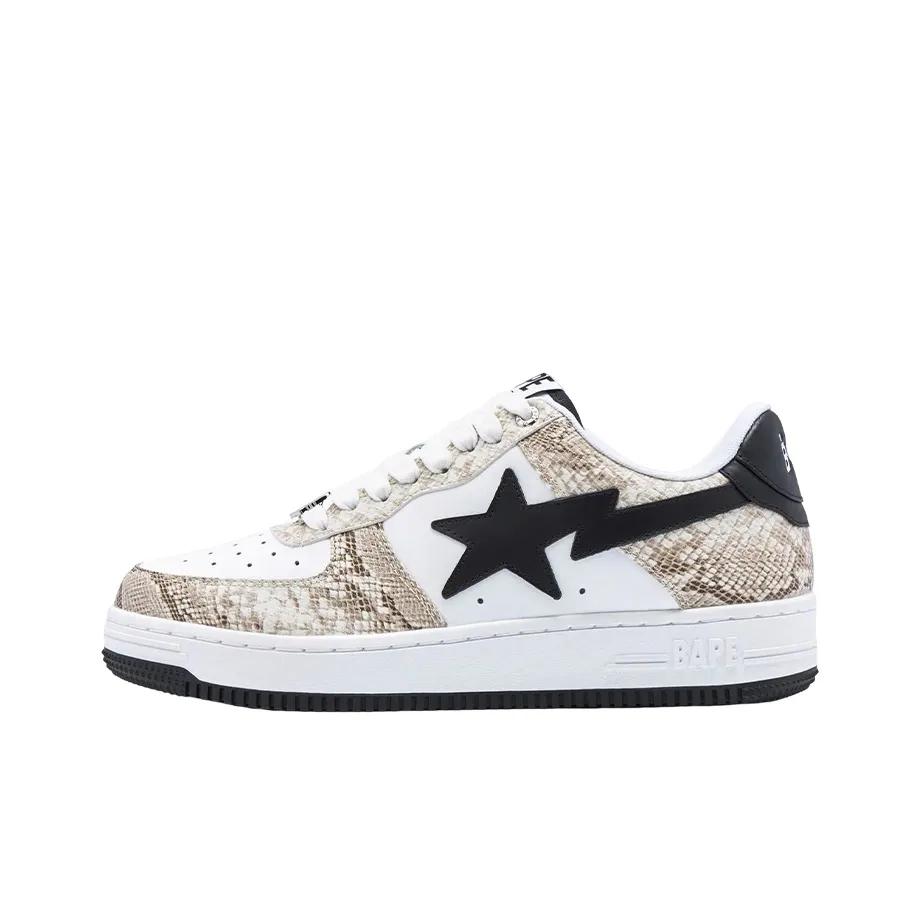 BAPE A BATHING APE Bape Sta Snake Skin Beige