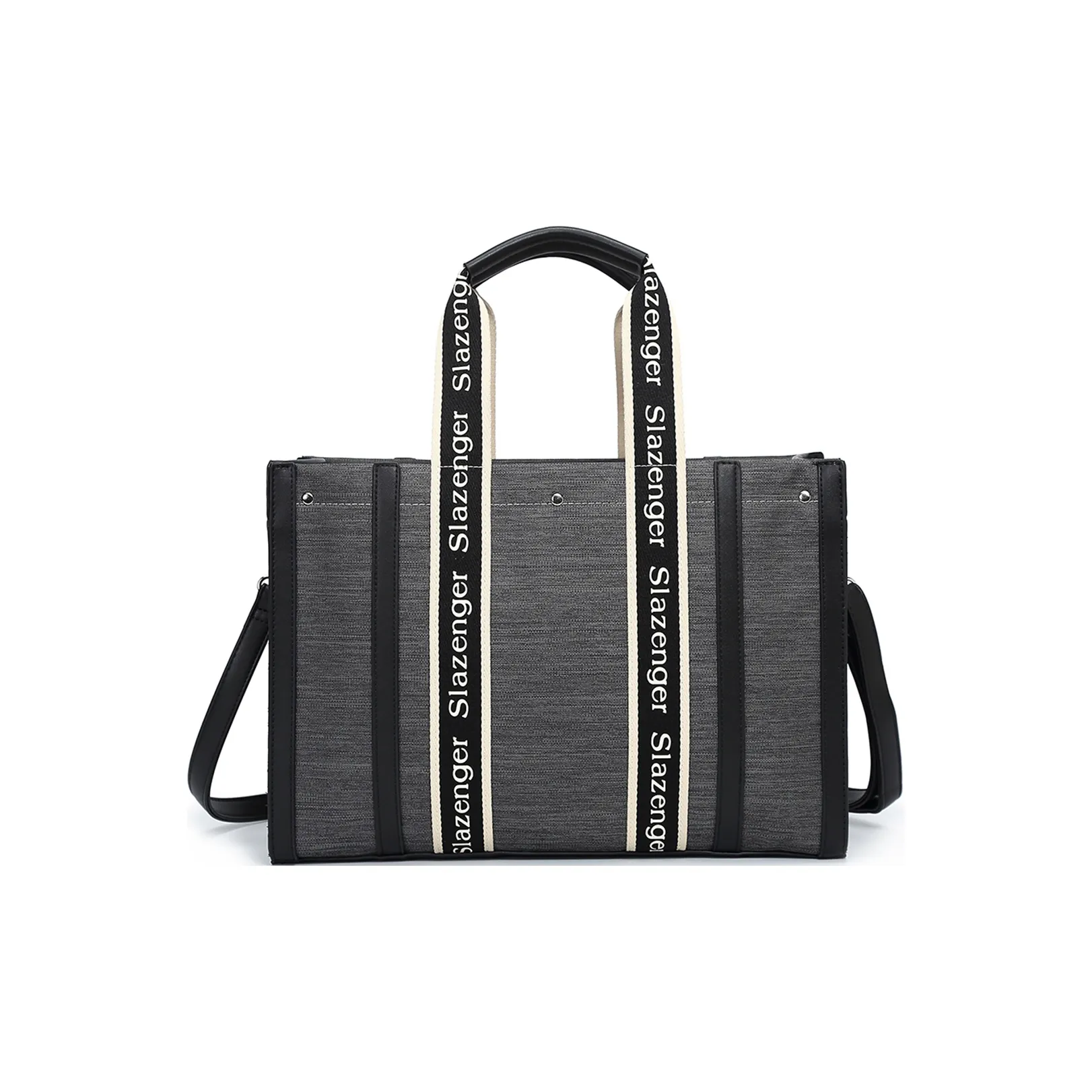 Slazenger Холст с ПУ (полиуретан) Сумка из холста Комбинированная сумка Тоут сумка Сумка для покупок Сумка через плечо Обычная Унисекс Многоцветная