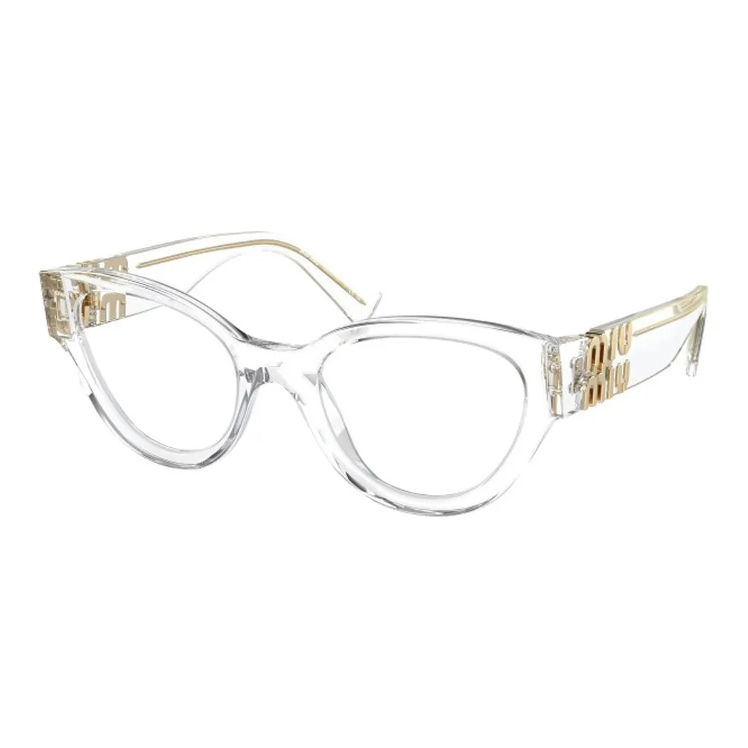 MIU MIU Eyewear Transparent Logo plaque Glasses