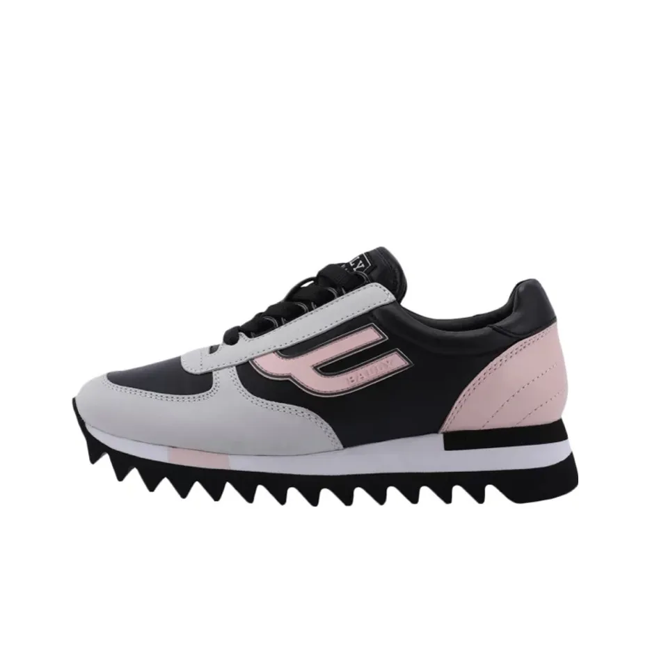 BALLY Wear Resistant Low Top Sports Casual Shoes Women's Gray Black Pink