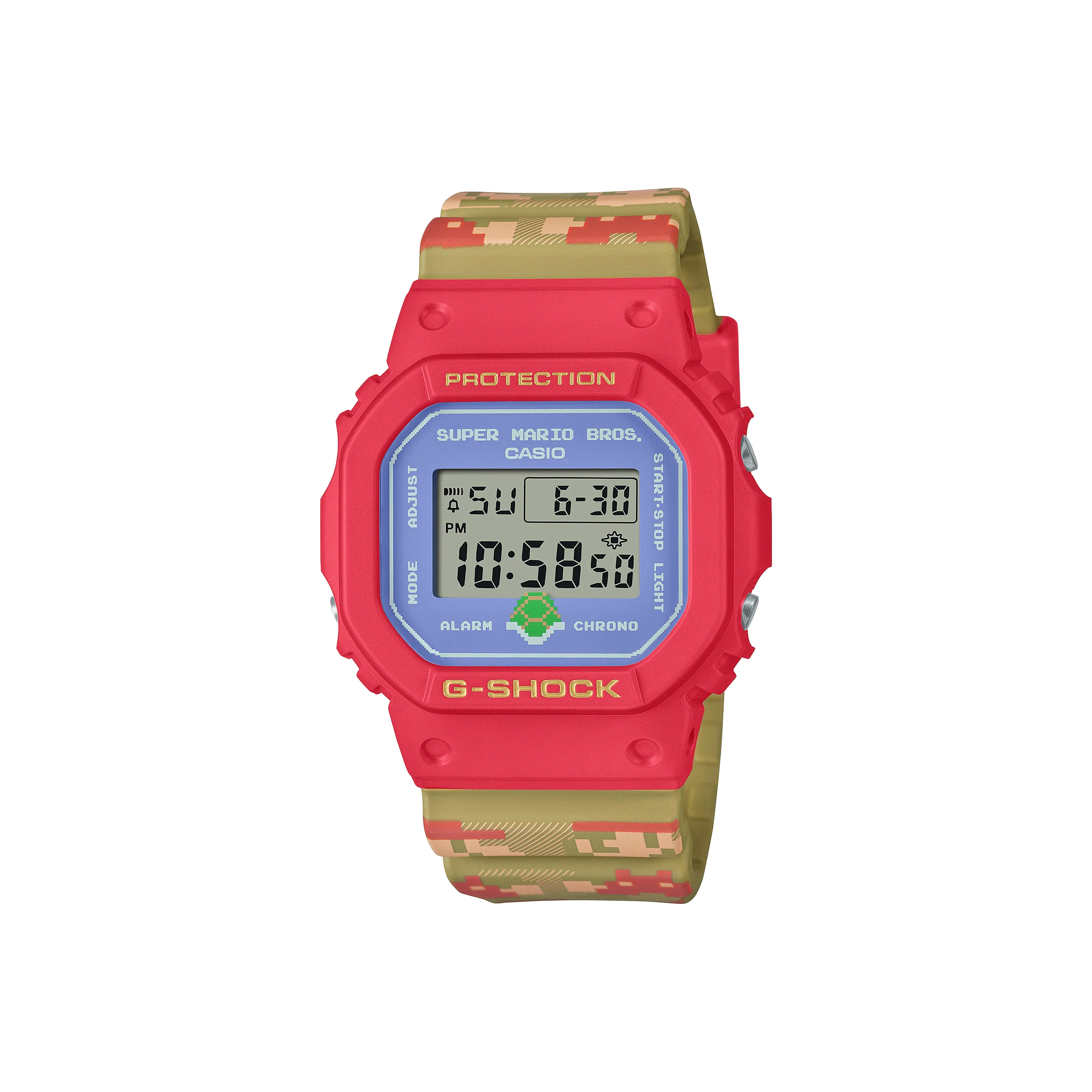 CASIO Кварцевый механизм Мужские часы серии SQUAD 48,9мм*42,8мм*13,4мм Синий