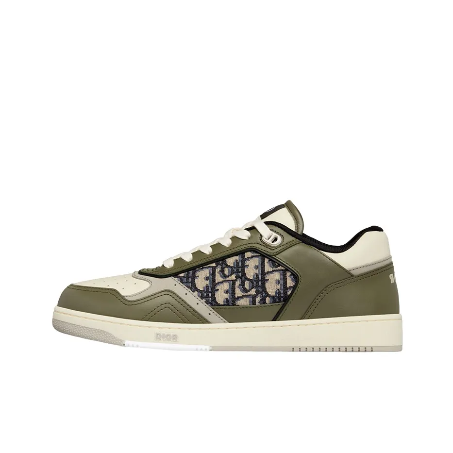 DIOR B27 Low Olive Cream Beige Black DIOR Oblique Jacquard