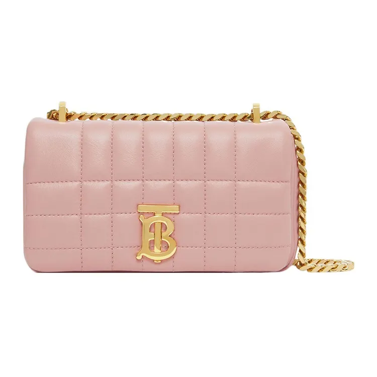 Burberry Lola Bag Lambskin Crossbody Bag, Shoulder Bag Women's Pink