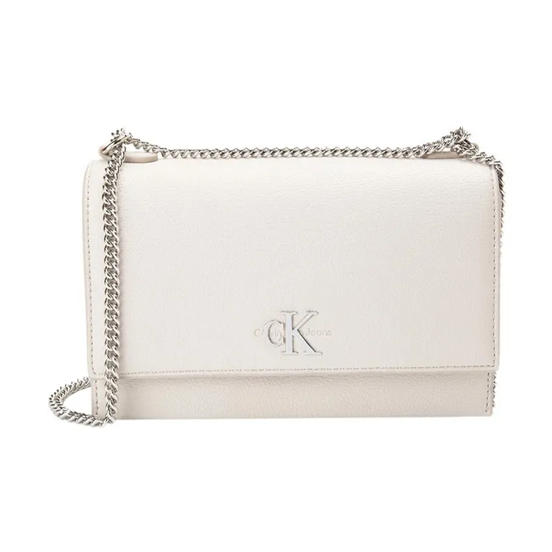calvin Watch KLEIN Synthetic Material Shoulder Bag, Crossbody Bag Regular Women's Ecru