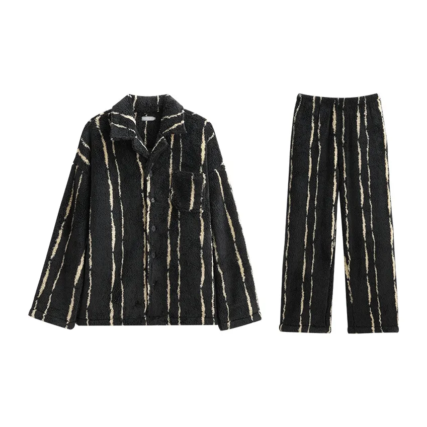 Same Language Home Suit Men's Stripes Black