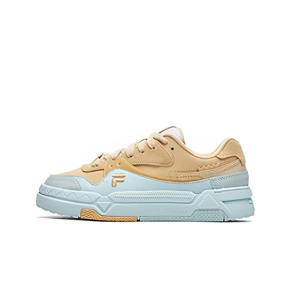 FILA FUSION Bank Skate Shoes 'Yellow Blue' Women's
