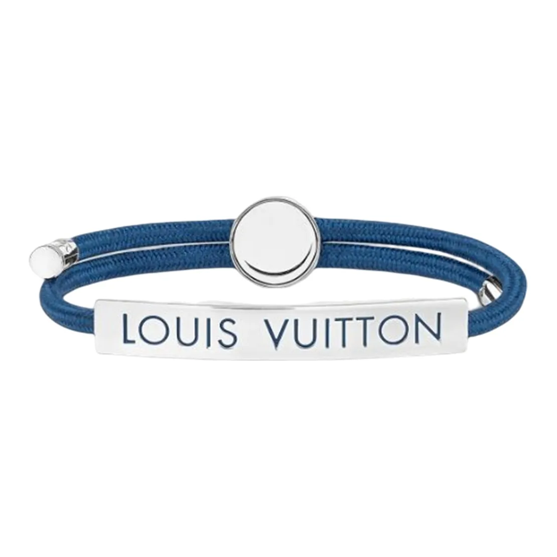 LOUIS VUITTON Space Metal Wristbands Men's Blue