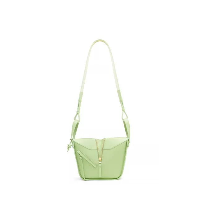 LOEWE Hammock Satin Cow Leather Shoulder Bag, Crossbody Bag, Handbag Regular Women's Okra Glaze Green