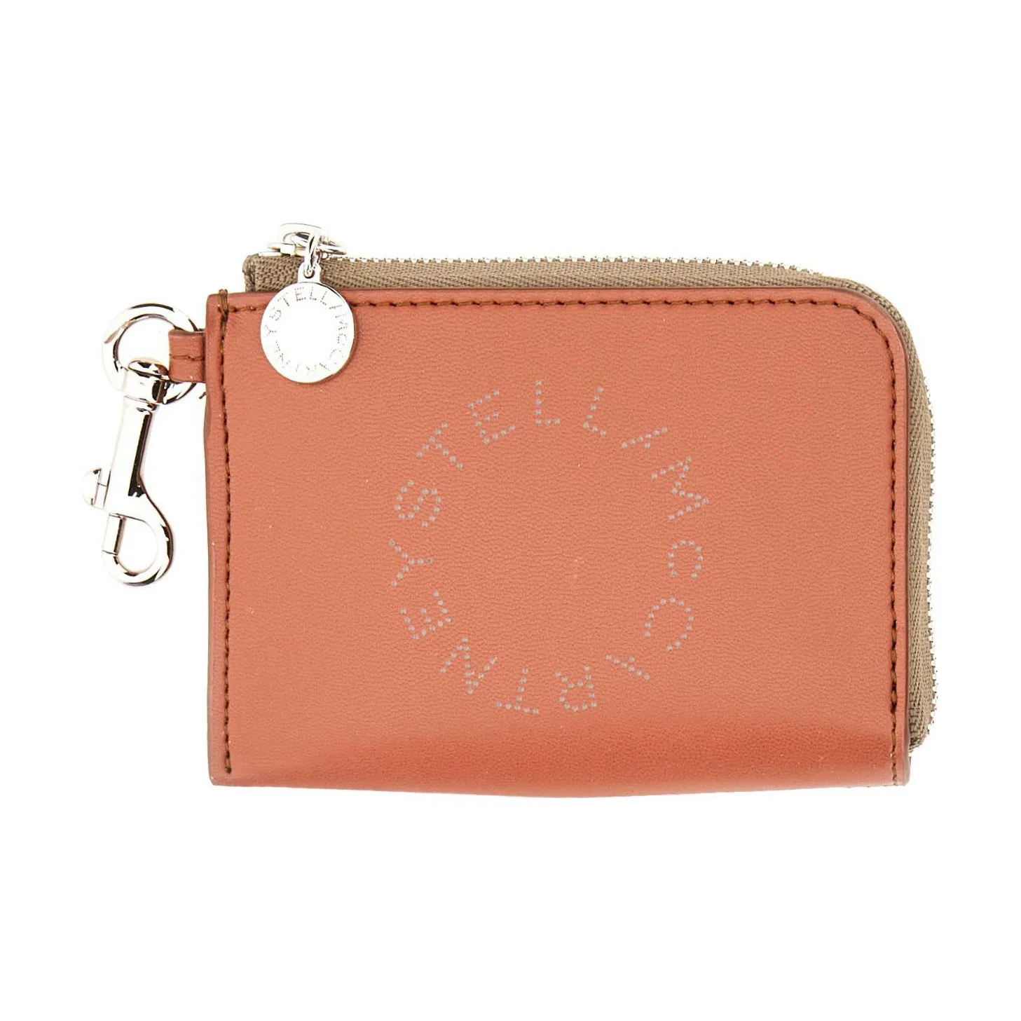 Stella McCartney Logo Perforated Zipped Wallet