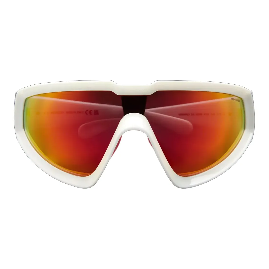 Moncler Irregular Shape Sunglasses Men's White
