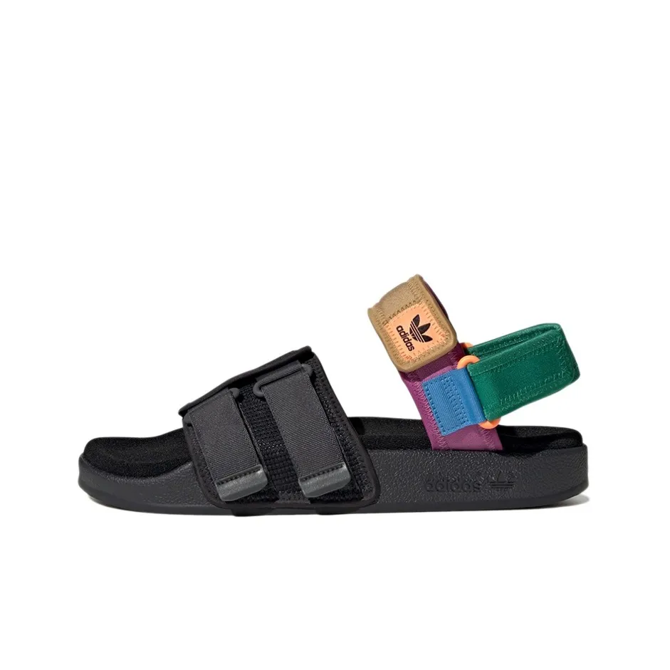 Adidas Originals Adilette Sandal 4.0 Beach Sandals Unisex Black/Yellow/Green/Purple