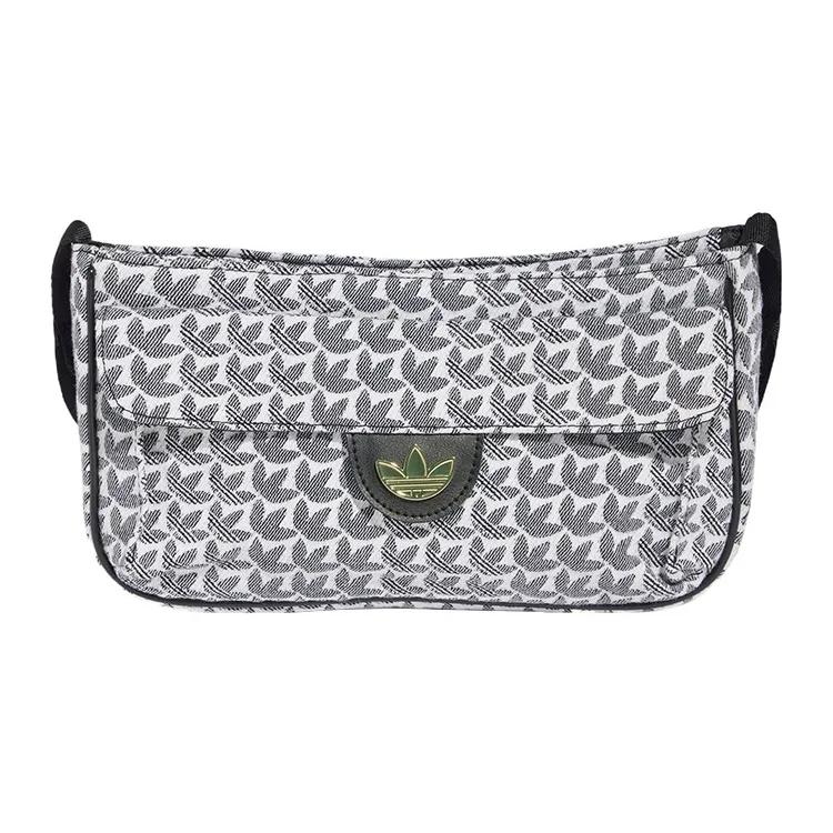 Adidas Originals Хлопок Сумка через плечо Мини Женская Черно-белая