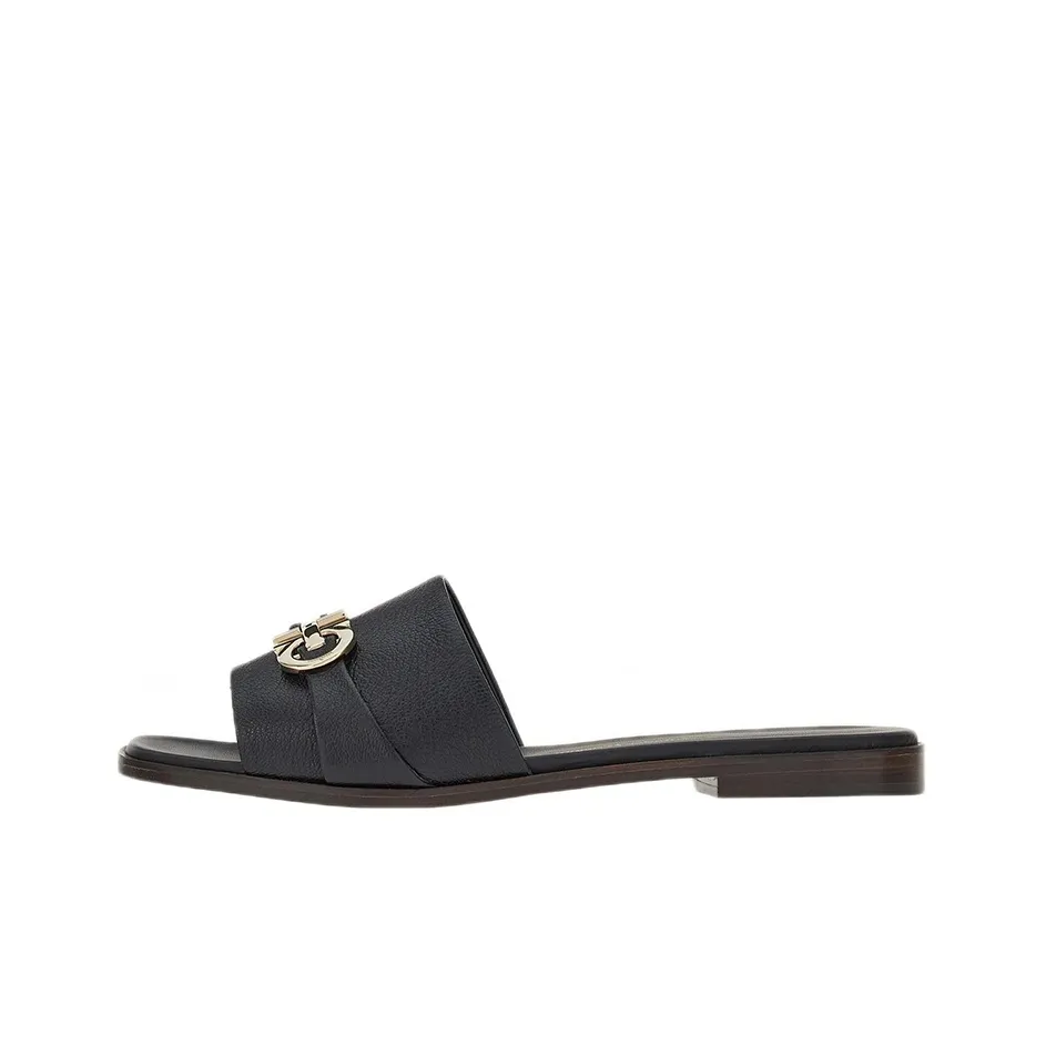 FERRAGAMO Slide Slippers Women's Black