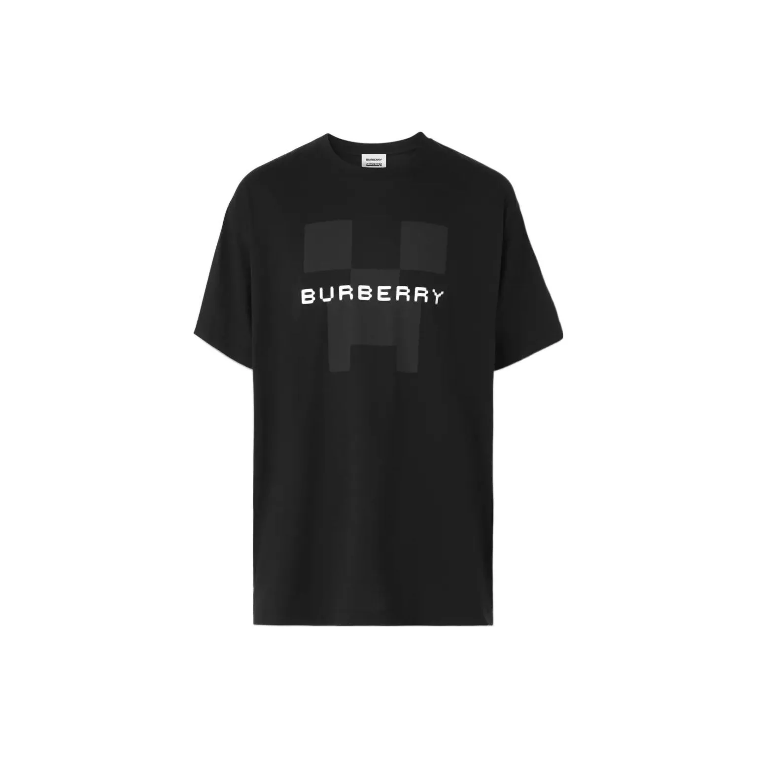Burberry X Minecraft Logo Print Cotton T shirt