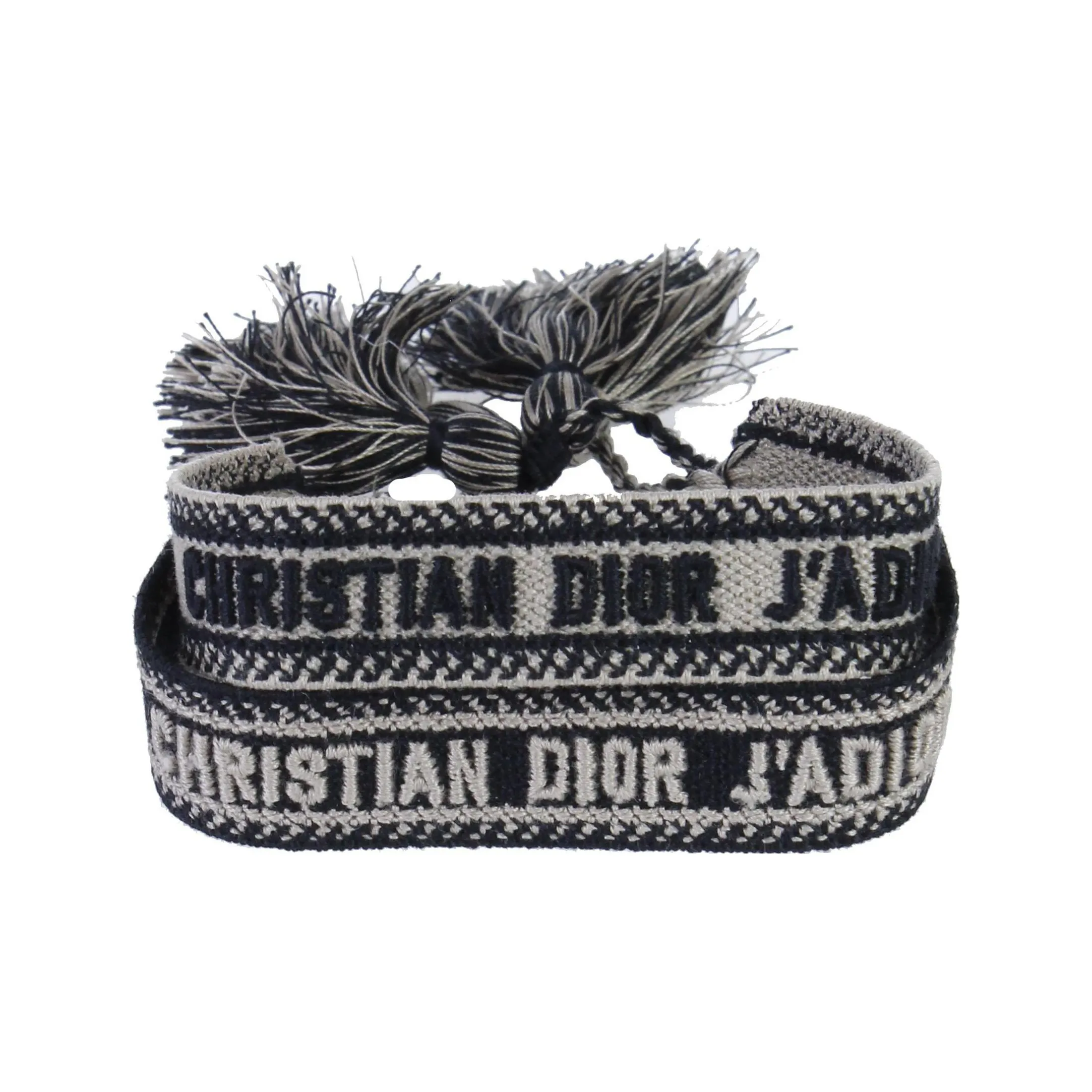 DIOR Наручные повязки Черный Унисекс
