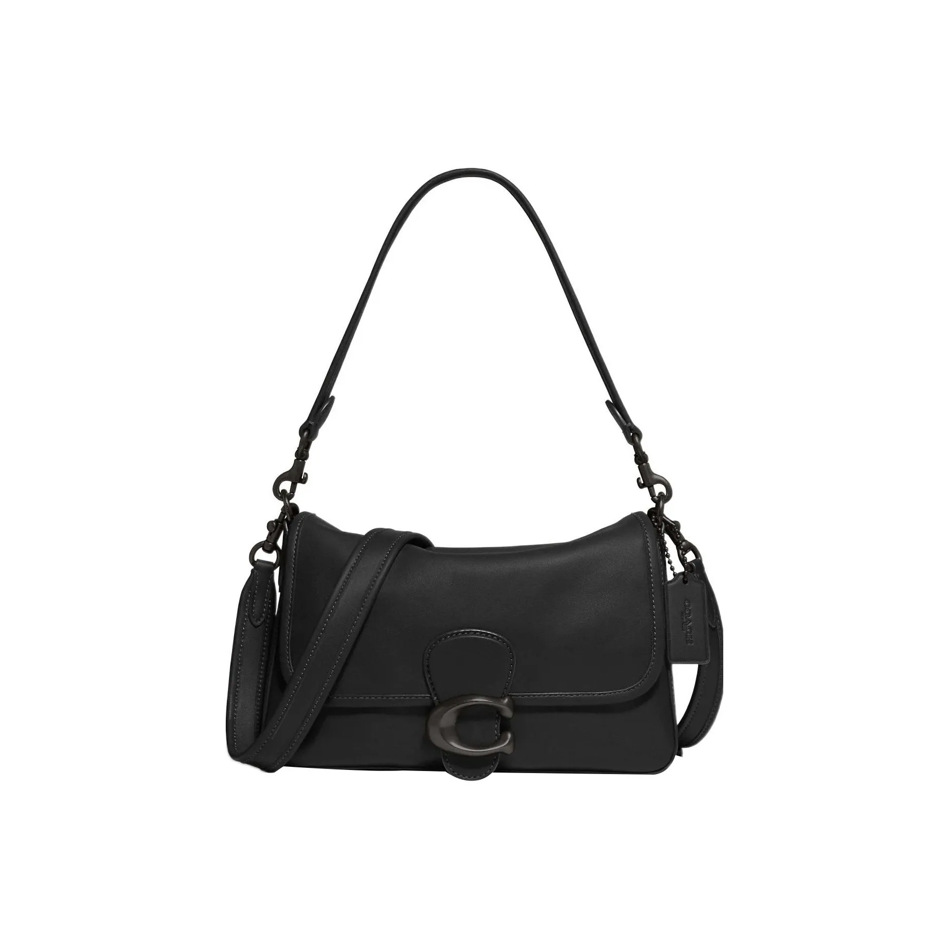 COACH Tabby Кожа Сумка через плечо Сумка на плечо Женская Черная