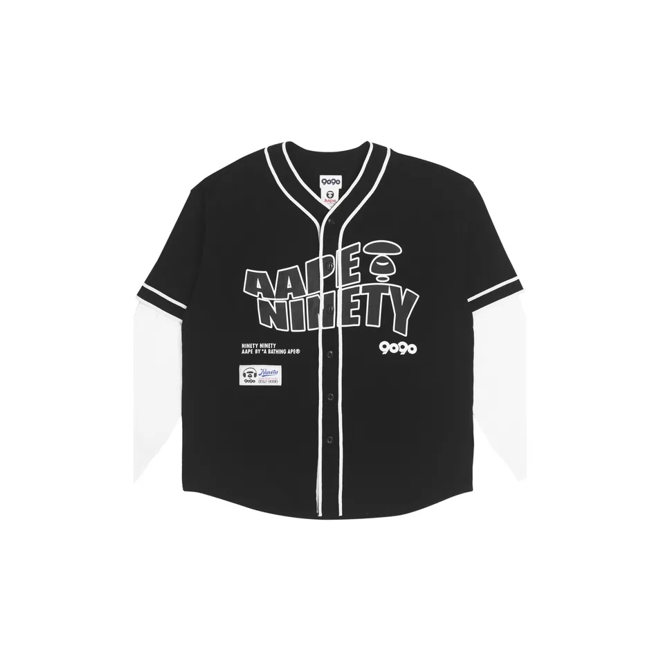 Aape x 9090 Ninety FW22 T Рубашка Мужская Черная