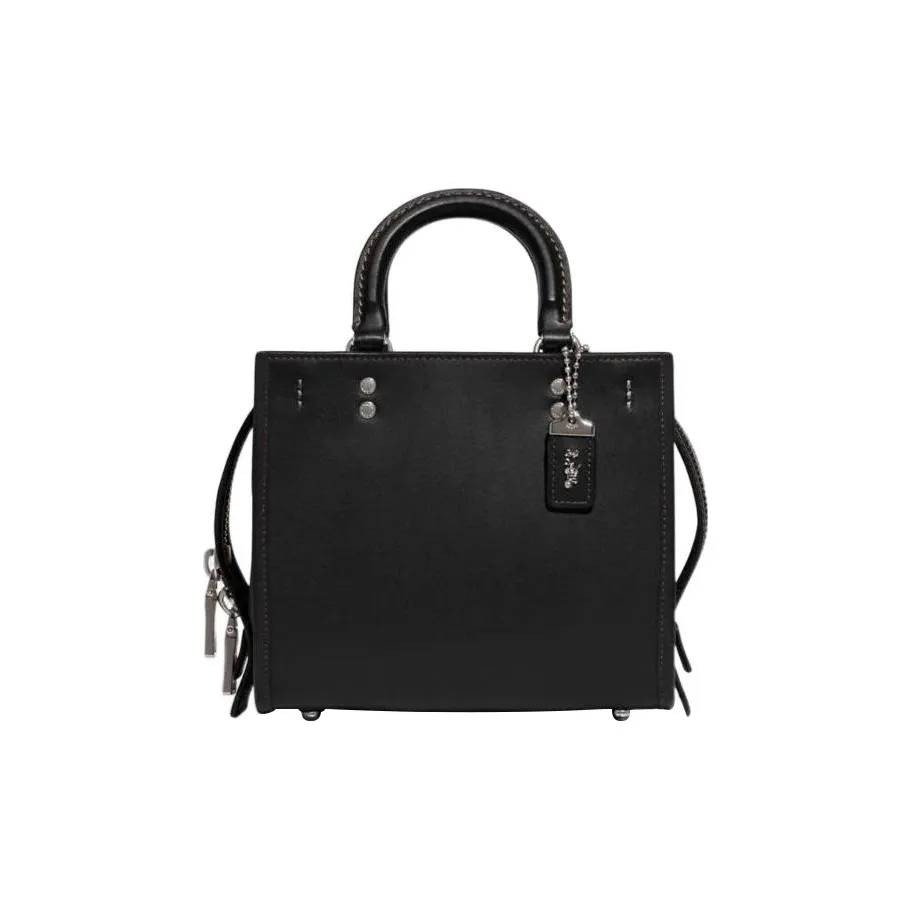 COACH Rogue Кожа Сумка через плечо Сумка Маленькая Женская Черная