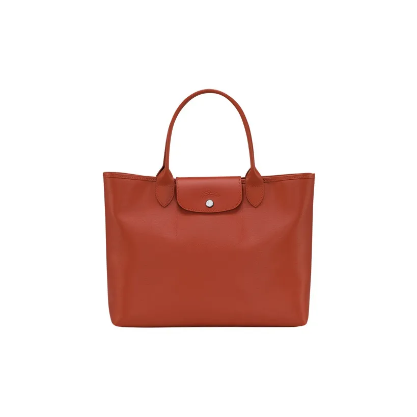 LONGCHAMP Le Pliage City Покрытый холст с кожаными вставками одно плечо сумка женский апельсин