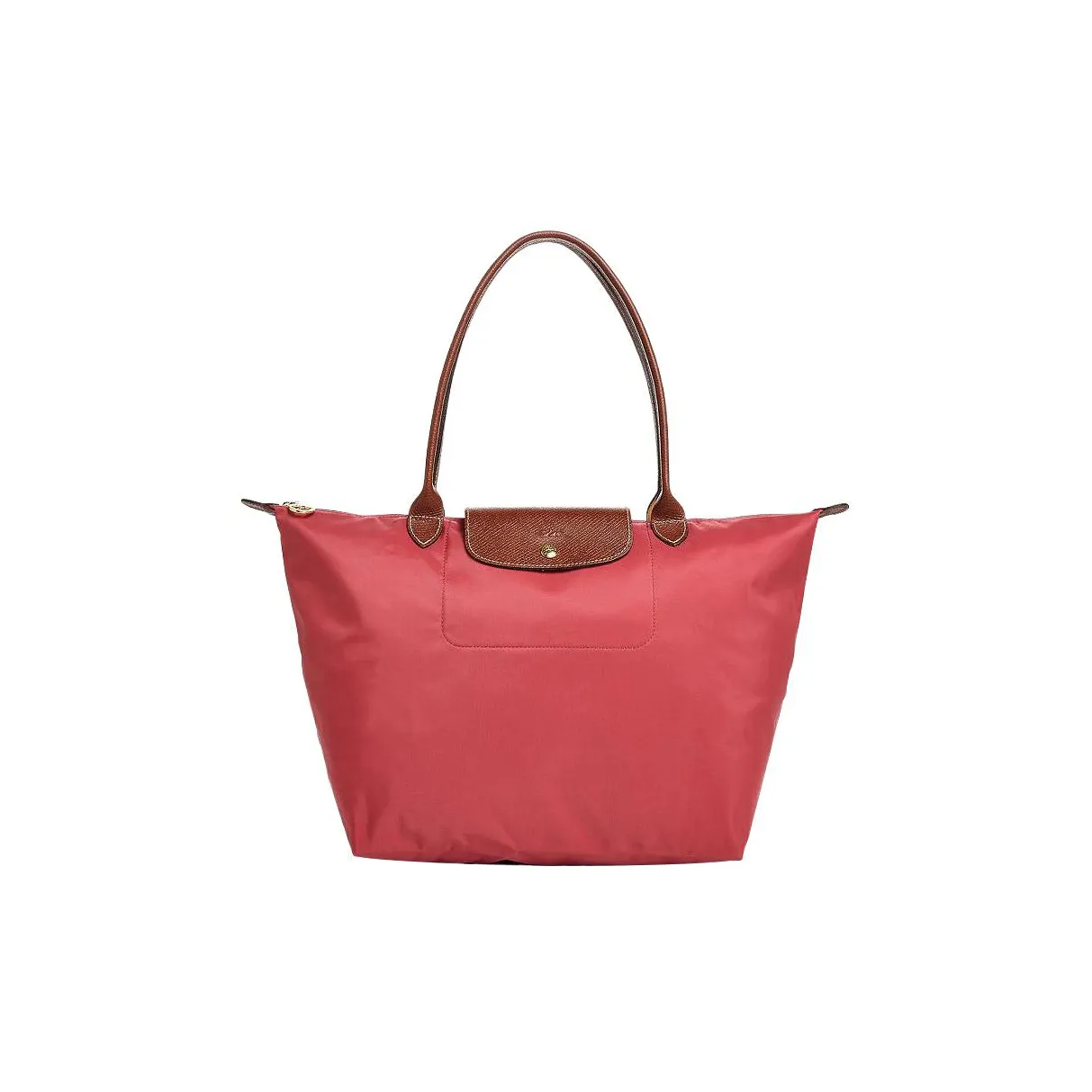 LONGCHAMP Le Pliage Recycled Canvas With Leather Trim Dumpling Bag Handbag, Shoulder Bag Tubas Women's Red