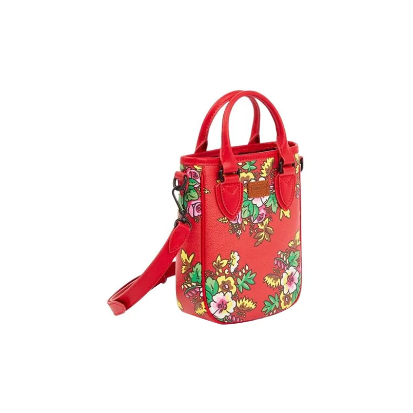 KENZO Полиуретан Тоут Сумка Сумка для покупок Сумка через плечо Сумка Мини Женская Китайский Красный