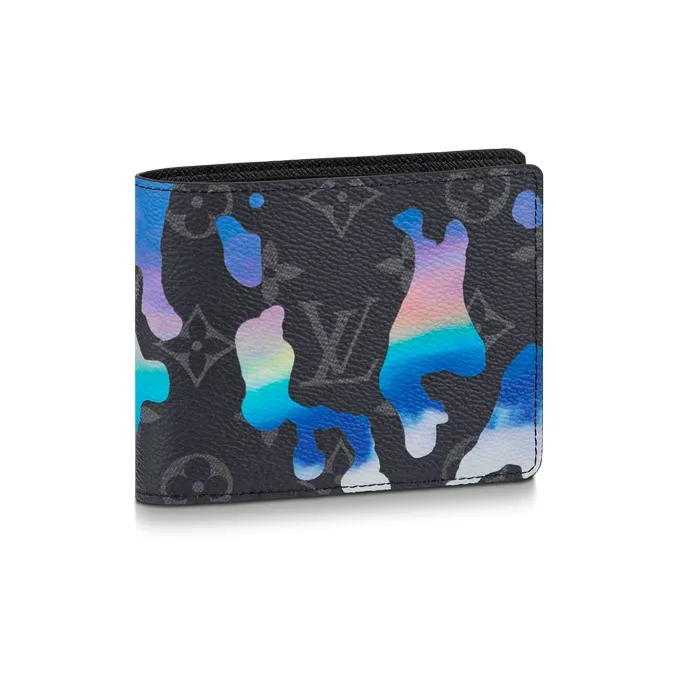 Louis Vuitton Alzer story Wallet Sunrise Monogram Eclipse Black/Grey/Multi