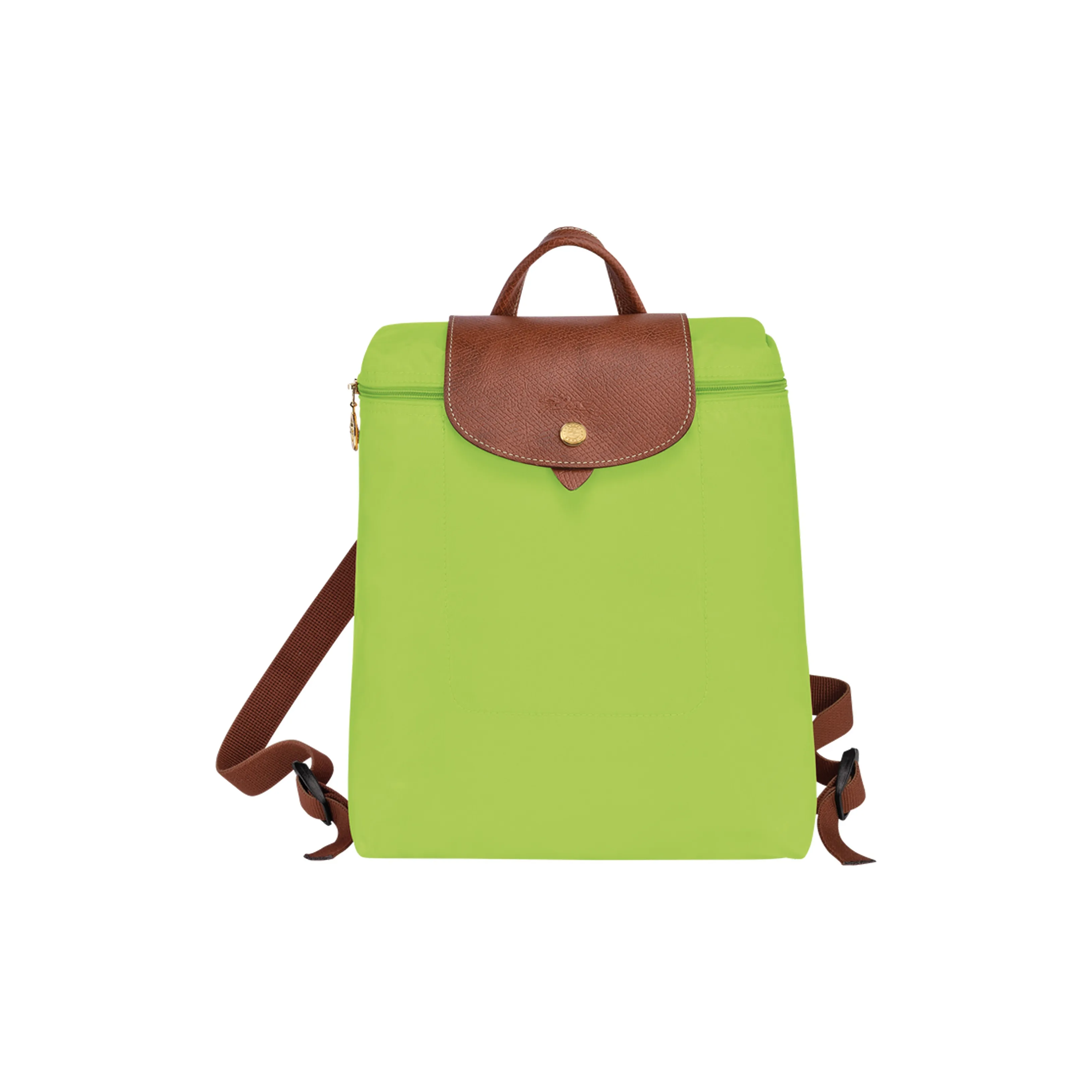 LONGCHAMP Le Pliage Cow Leather Trim Backpack Mini Women's Green