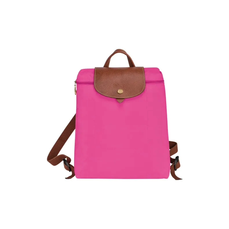 LONGCHAMP Le Pliage Cow Leather Canvas Backpack Mini Women's Pink