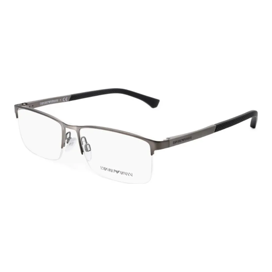 EMPORIO ARMANI Eyeglass Frames Men's Dark Gunmetal Gray