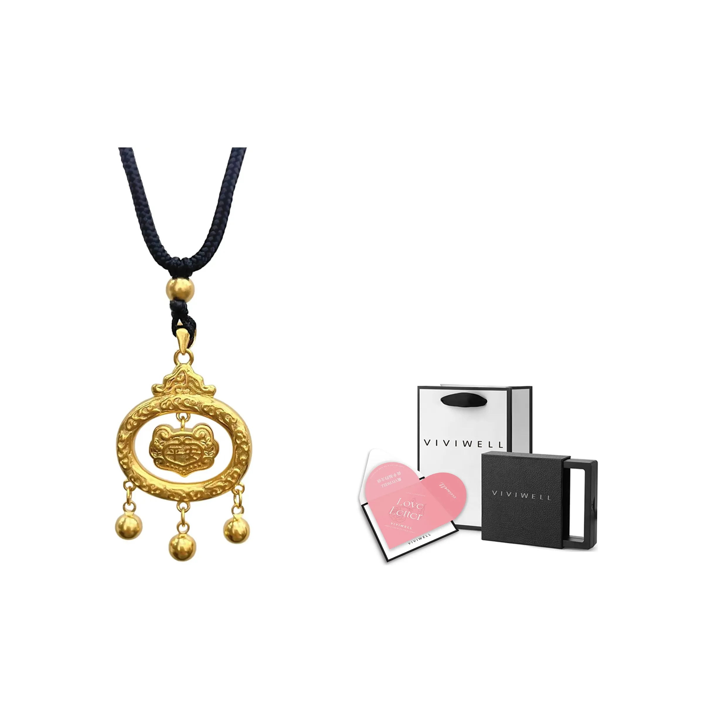 VIVIWELL Медные Шармы / Подвески Золотой Унисекс