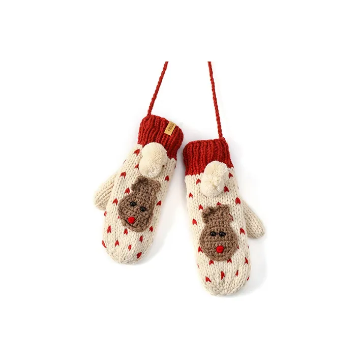 FREE RABBITⅡ Акриловые Вязаные Перчатки Унисекс