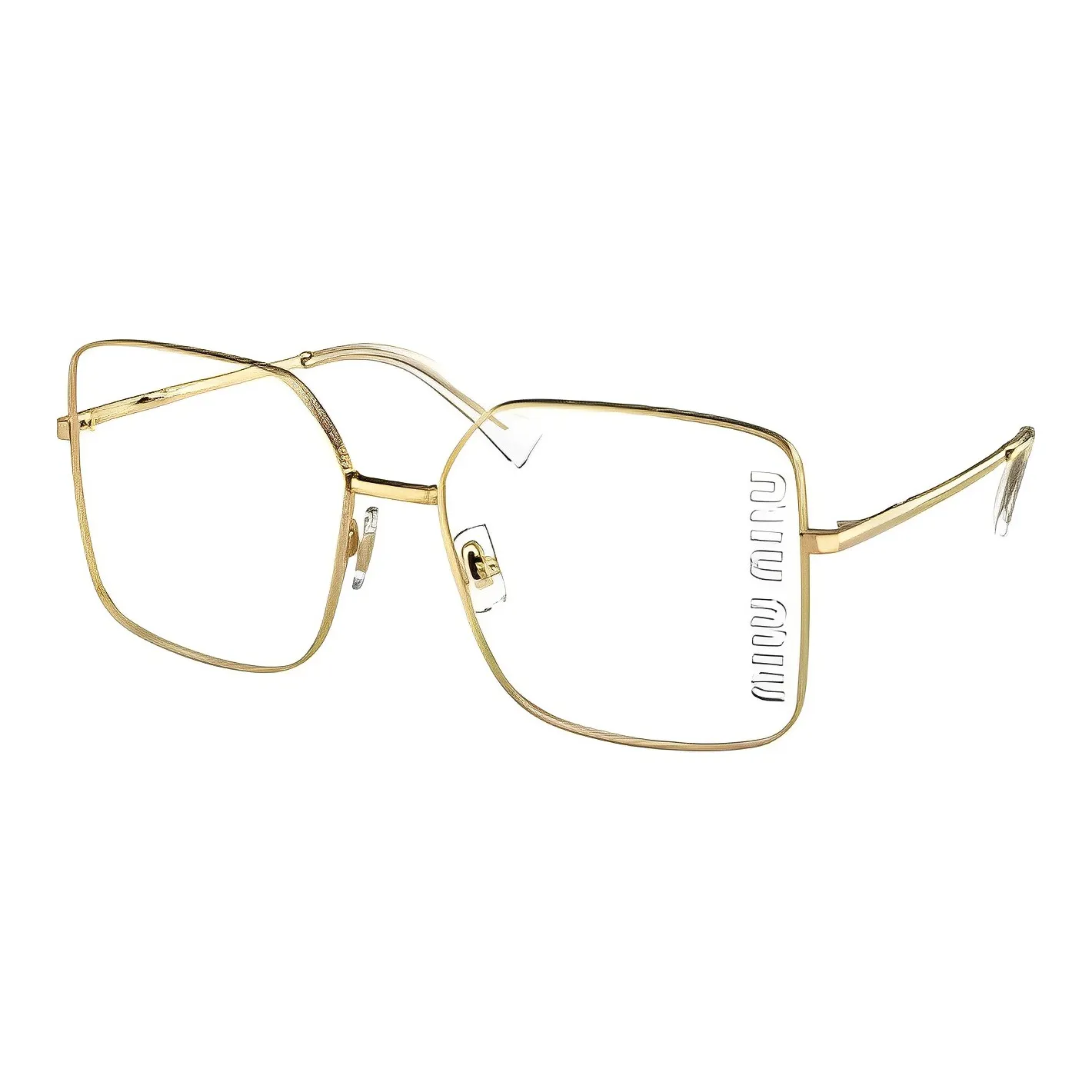 MIU MIU Eyewear Logo engraved Square frame Glasses