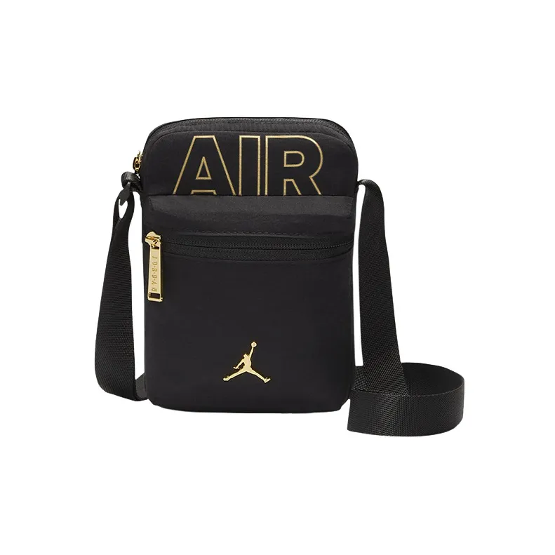 Jordan Fabric Shoulder Bag Crossbody Bag Regular Unisex Black