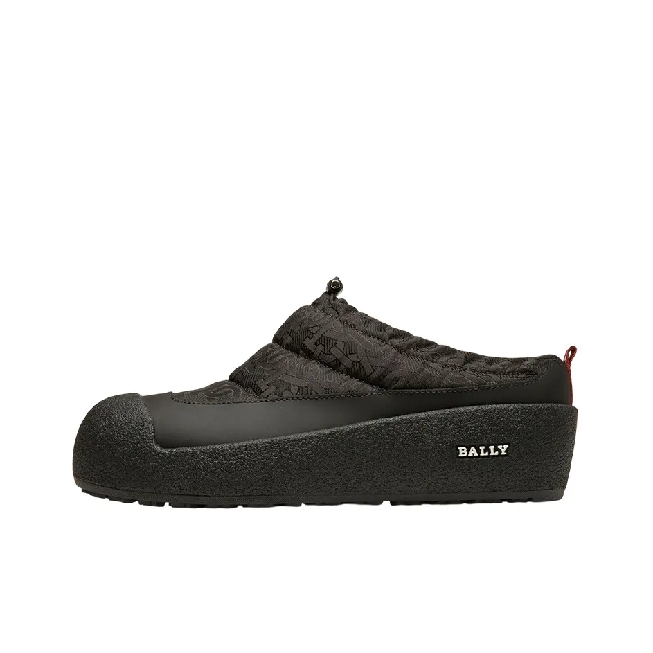 BALLY Резиновая подошва Тихий Домашние тапочки Женские Черный