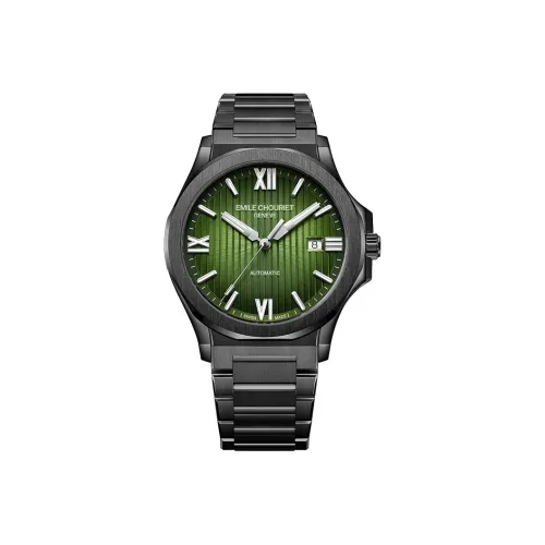 EMILE CHOURIET Автоматический Механический Движение Мужские Часы 41mm*13mm*9,55mm Зеленый