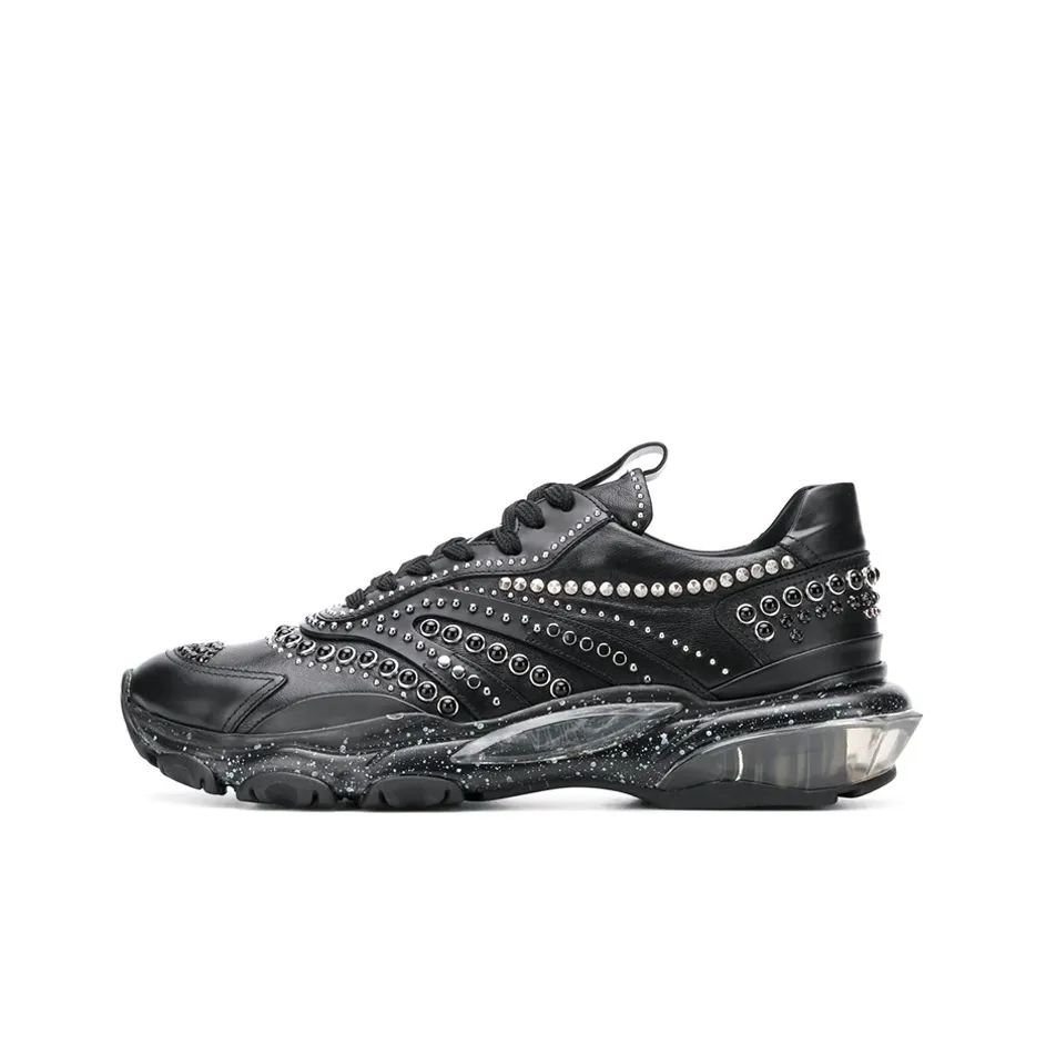 Valentino Bounce Low Top Sports Casual shoes you Men's Black