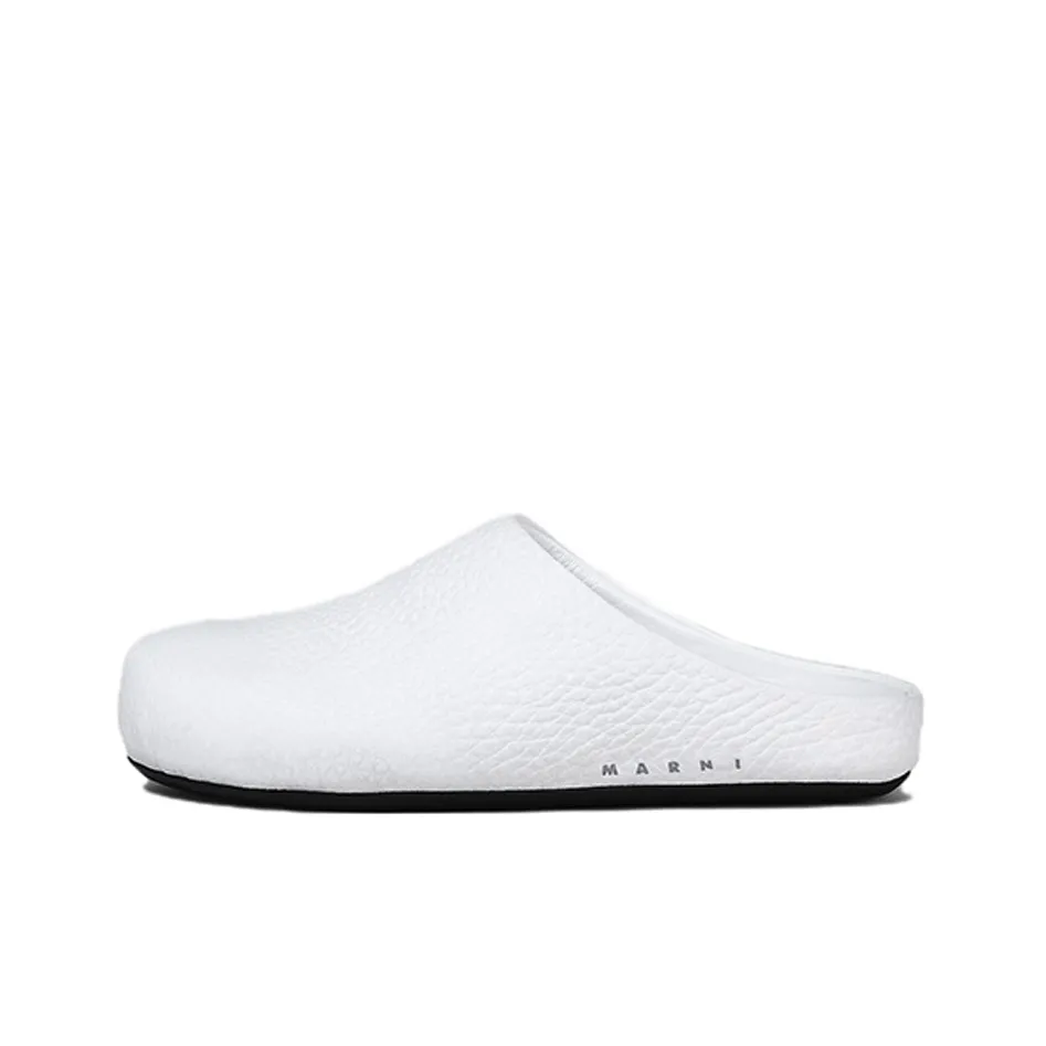 MARNI Closed Toe Slippers Women's White